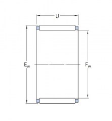 Подшипник Серия K и KT (подшипники без колец) Подшипник K 20x24x17 по выгодным ценам Южно-Сахалинск